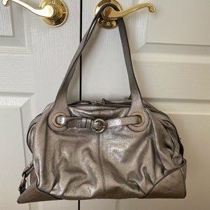 Francesco Biasia Metallic Leather Bag